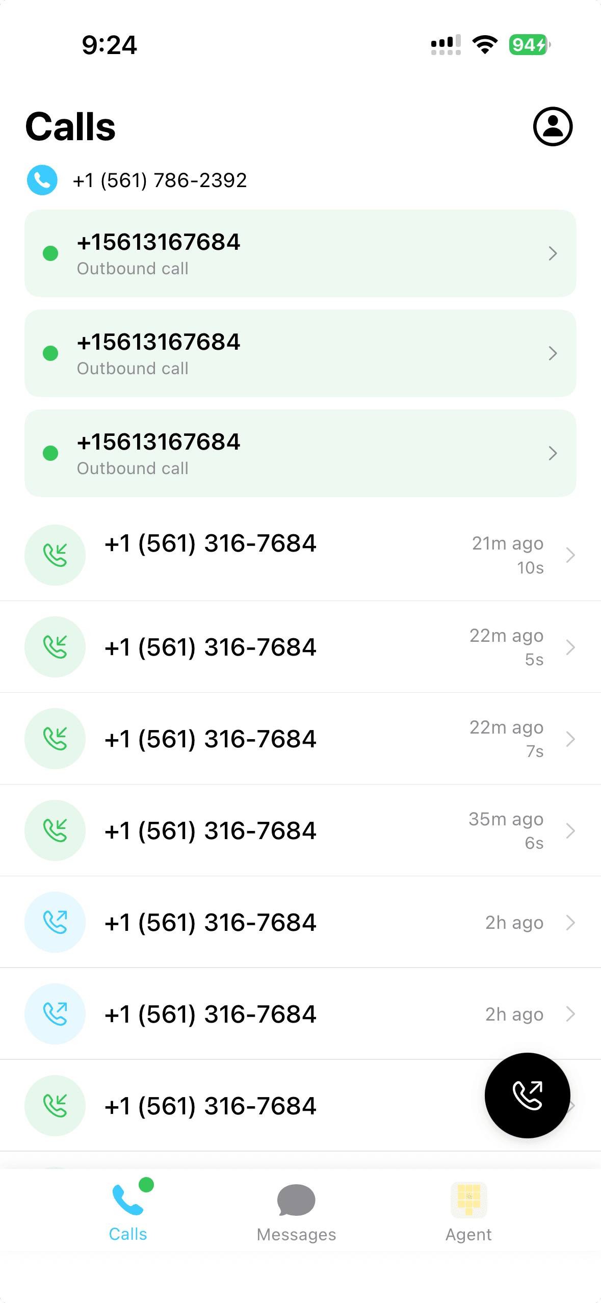 Envoy call screening dashboard